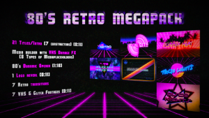 80's Retro Megapack Video Displays template preview
