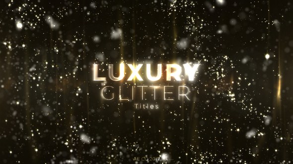 Videohive Luxury Glitter Titles Titles template preview