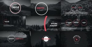 Circle Text Presets Video Displays template preview