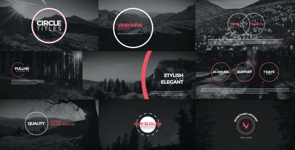 Circle Text Presets Video Displays template preview