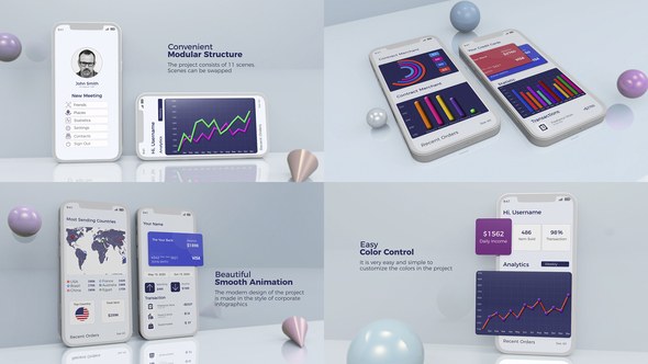 Videohive Corporate App Presentation Product Promo template preview