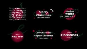 Videohive Christmas & New Year Titles 60984817 Titles template preview