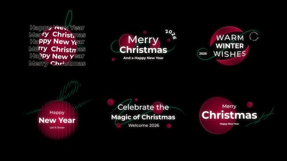 Videohive Christmas & New Year Titles 60984817 Titles template preview