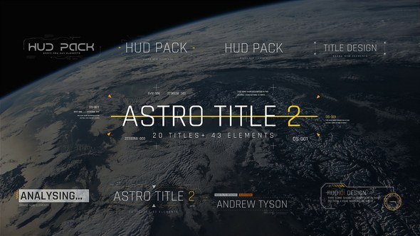 Videohive Astro Title 2 Titles template preview