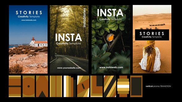 Videohive Instagram Vertical Transition Product Promo template preview