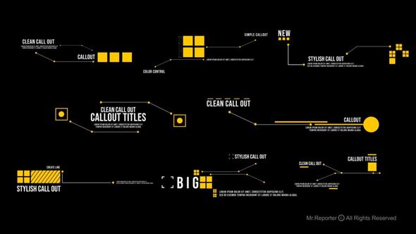 Videohive Callout Titles Version 2 Titles template preview