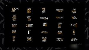Videohive Kinetic Titles | AE 42709512 Titles template preview
