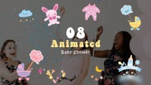 Videohive Cartoon Animation of Baby Shower Design Elements Elements template preview