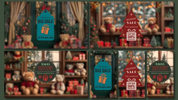 Videohive Christmas Promotional Ads Product Promo template preview