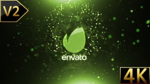 Particle Wave Logo Video Displays template preview