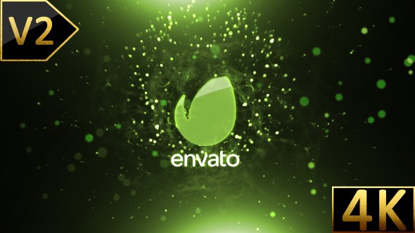 Particle Wave Logo Video Displays template preview