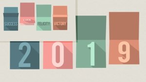 Happy New Year Minimal Video Displays template preview