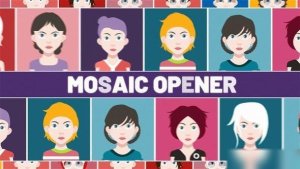 Videohive Mosaic Photo Opener I Fast Rhytmic Intro Openers template preview