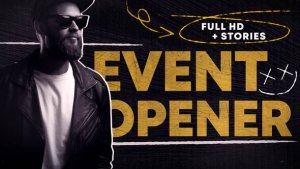 Event Opener MOGRT Premiere Pro template preview
