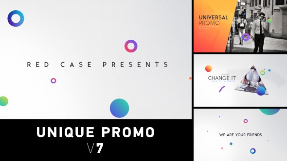 Unique Promo v7 | Corporate Presentation Video Displays template preview