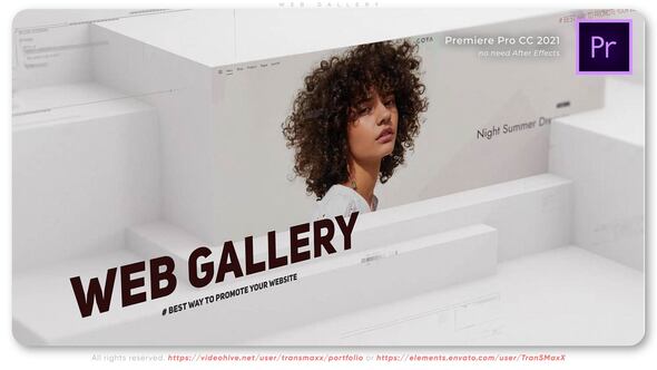 Web Gallery Premiere Pro template preview