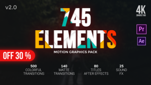 Videohive Transitions Pack 24766267 Elements template preview