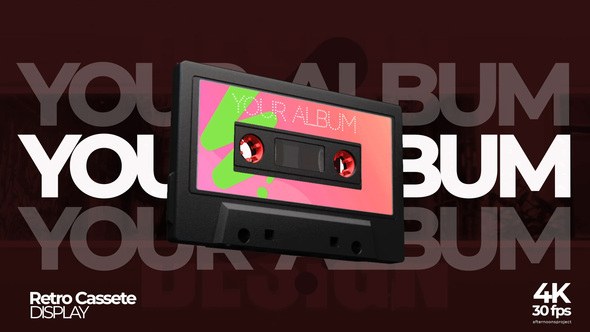Videohive Retro Cassete Promotion Product Promo template preview
