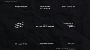 Videohive Wiggly Titles 1.0 / After Effects Titles template preview