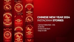 Videohive Chinese New Year 2024 Instagram Stories Openers template preview