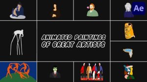 Videohive Animated Paintings of Great Artists for After Effects Elements template preview