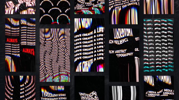 Videohive RGB Abstract Kinetic Stories Titles template preview