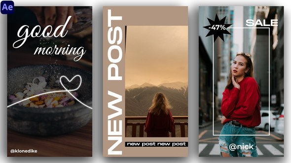 Videohive Instagram Stories - AE Product Promo template preview
