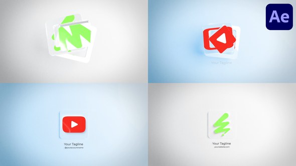 Videohive Minimal 3D Logo for After Effects 55866924 Logo Stings template preview