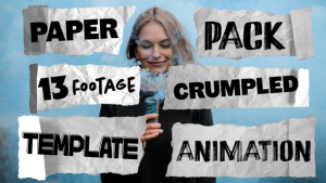 Videohive Crumpled Paper Animation Elements template preview
