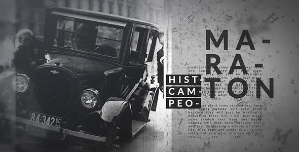 Videohive History Slide 2 Video Displays template preview
