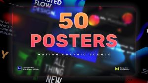 Videohive 50 Poster Scenes | After Effects Openers template preview