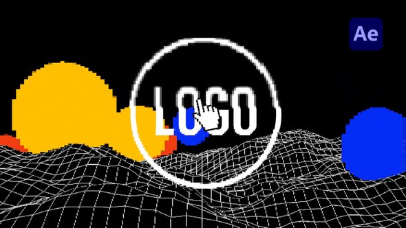 Videohive Pixel Party Logo Reveal Logo Stings template preview