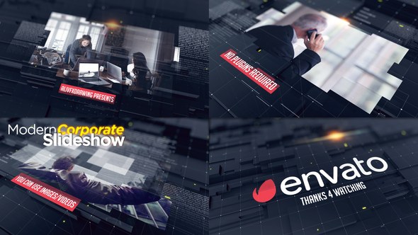 Videohive Modern Corporate Slideshow 25150990 Video Displays template preview