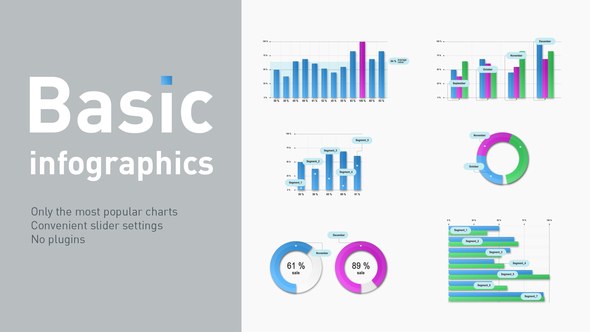 Videohive Basic infographics Infographics template preview