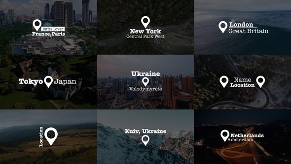 Videohive Location Titles | AE 48818862 Titles template preview
