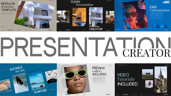 Videohive Presentation Creator Video Displays template preview