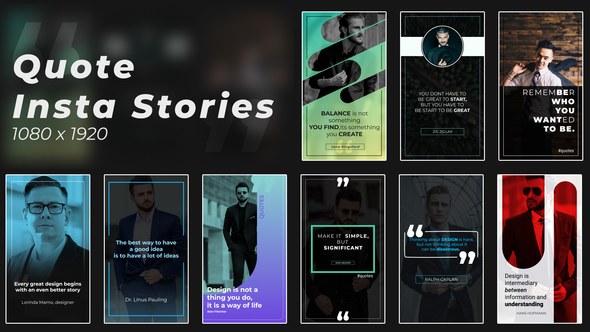 Videohive Quotes Insta Stories Product Promo template preview