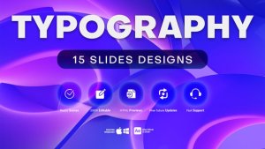 Videohive 15 Typography Slides Titles template preview