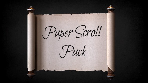 Paper Scroll Pack Template Video Displays template preview