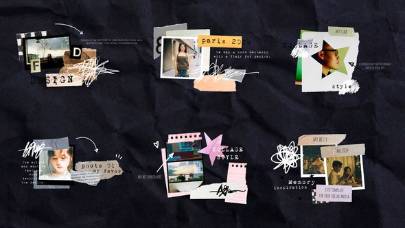 Videohive Mix Collage Titles Titles template preview