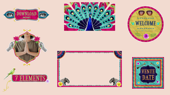 Videohive Indian Contemporary Style Elements Elements template preview