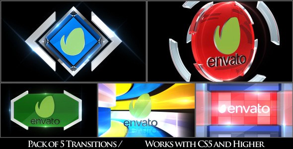 Videohive Broadcast Logo Transition Pack V3 Logo Stings template preview