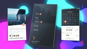 App Promo Video Displays template preview