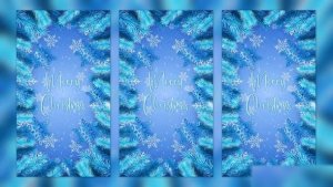 Videohive Merry Christmas Wishes Vertical Titles template preview