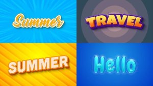 Videohive Text Effect - Travel Style Titles template preview