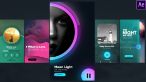 Videohive Instagram Music Stories Elements template preview