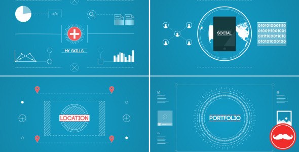 Videohive Freelancer Profile Openers template preview