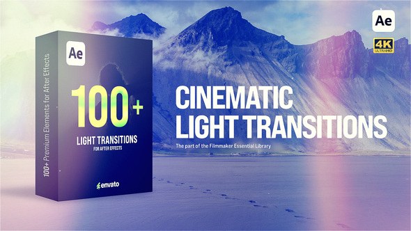 Videohive Cinematic Light Transitions 60879259 Elements template preview
