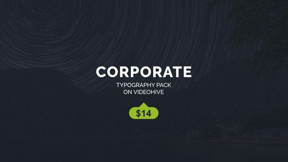 Corporate Titles Video Displays template preview