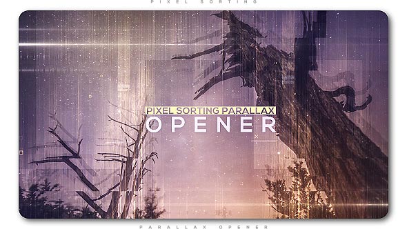 Videohive Pixel Sorting Parallax Opener | Slideshow Openers template preview